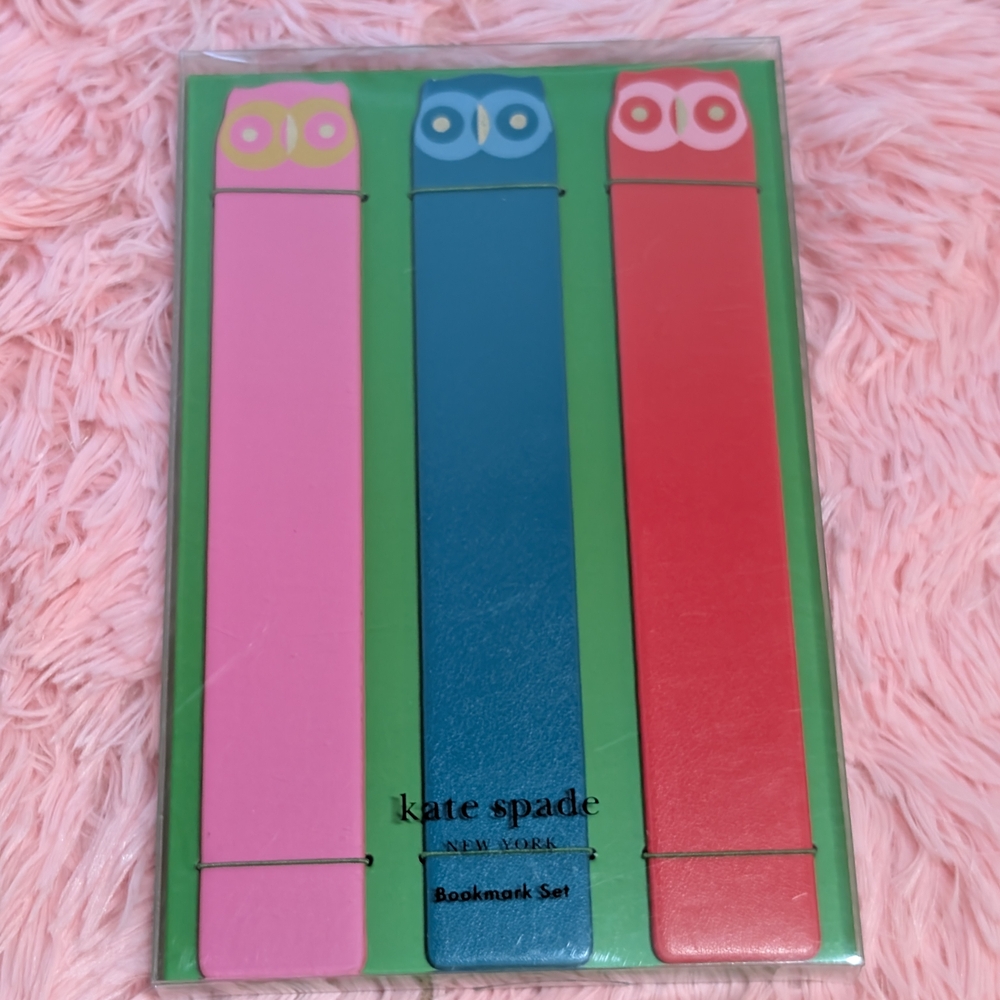 NWT~ Kate Spade Colorful Bookmark Set